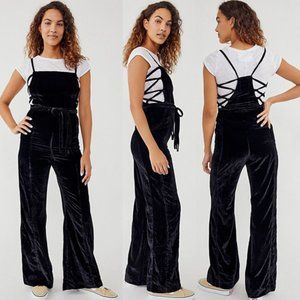 NWOT Free People 90's Forever Overalls black